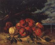 Gustave Courbet Red apples at the Foot of a Tree oil painting artist